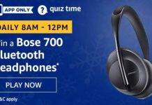 (April 10) Amazon Quiz: Ans and Win Bose 700 bluetooth headphones