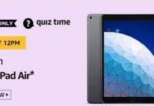 (22th May) Amazon Quiz Ans and Win Apple iPad Air (22th May) Amazon Quiz Ans and Win Apple iPad Air