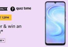 (24th May) Amazon Quiz Ans and Win Vivo S1 (24th May) Amazon Quiz Ans and Win Vivo S1