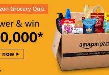 Amazon Grocery Quiz – Win ₹10,000 Amazon Pay Amazon Grocery Quiz – Win ₹10,000 Amazon Pay