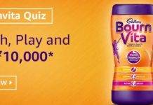 Amazon Bournvita Quiz – Answer & Win ₹10000 Pay Balance Amazon Bournvita Quiz – Answer & Win ₹10000 Pay Balance