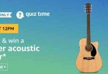 Amazon Quiz : Ans and Win Fender Acoustic Guitar (6th June) Amazon Quiz Ans and Win Fender Acoustic Guitar (6th June)
