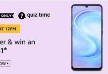 Amazon Quiz : Ans and Win Vivo S1 (14th June) Amazon Quiz Ans and Win Vivo S1 (14th June)