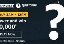 Amazon Quiz : Ans and Win ₹20000 (15th June) Amazon Quiz Answer and Win ₹20000 (15th June)