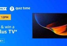 Amazon Quiz : Answers and Win OnePlus TV (27th June 2020) Amazon Quiz Answers and Win OnePlus TV (27 June 2020)