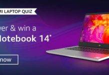 Amazon Xiaomi Laptop Quiz – Answer & Win Mi Notebook 14 Amazon Xiaomi Laptop Quiz – Answer & Win Mi Notebook 14