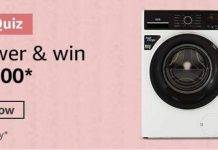 Amazon IFB Washing Machine Quiz – Win ₹5000 Amazon IFB Washing Machine Quiz – Win ₹5000