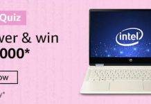 Amazon Intel Quiz – Win ₹10000 Amazon Intel Quiz – Win ₹10000