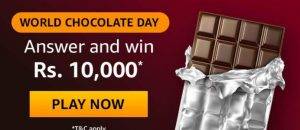 Amazon World Chocolate Day Quiz