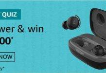 Amazon boAt Quiz – Answer & Win ₹5000 Amazon boAt Quiz – Answer & Win ₹5000