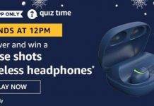Amazon Quiz Today Answer – Win Noise Shots Wireless Headphones | 1st August 2020 Amazon Quiz Today Answer - Win Noise Shots Wireless Headphones 1st August 2020