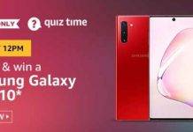 Amazon Quiz Today Answer – Win Samsung Galaxy Note 10 | 2nd August 2020 Amazon Quiz Today Answer - Win Samsung Galaxy Note 10 | 2nd August 2020