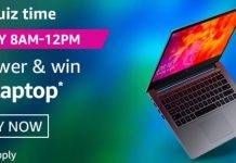 Amazon Quiz Today Answer – Win Mi laptop | 1 September 2020 Amazon Quiz Today Answer - Win Mi laptop | 1 September 2020