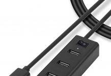 Quantum QHM6660 4 Port Hi-Speed USB Hub with Power Switch Quantum QHM6660 4 Port Hi-Speed USB Hub with Power Switch