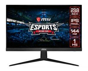 MSI Optix G241-24 inch IPS Gaming Monitor – Full HD - 144hz Refresh Rate - 1ms Response time – AMD Freeync for Esports