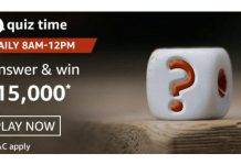 Amazon Quiz Today Answer – Win Rs 15,000 | 1st January 2021 Amazon Quiz Today Answer - Win Rs 15,000 1st January 2021